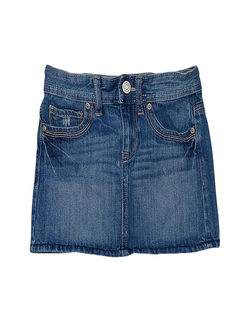 OLD NAVY Girl's Jean Skirt Adjustable Waist Size 8